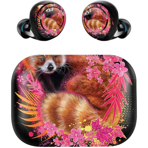 Red Panda with Flowers by Sheena Pike Amazon Echo Buds Skin