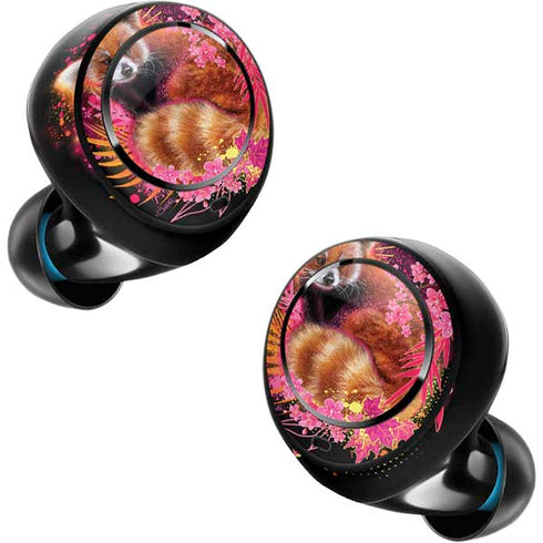 Red Panda with Flowers by Sheena Pike Amazon Echo Buds Skin