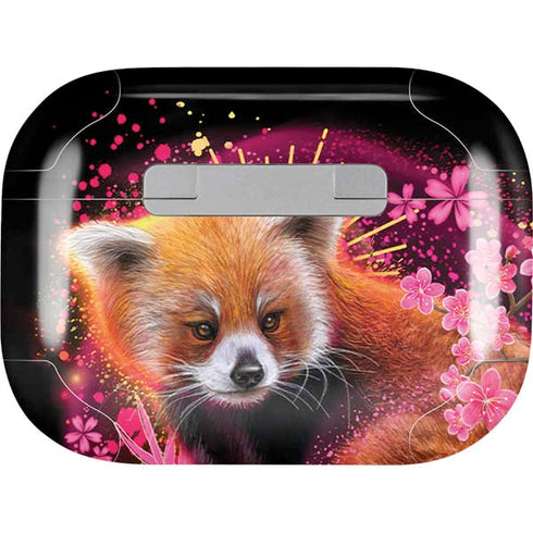 Red Panda with Flowers by Sheena Pike Apple AirPods Pro Skin
