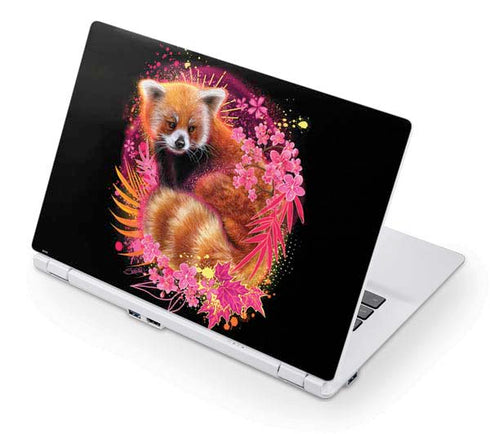 Red Panda with Flowers by Sheena Pike Acer Chromebook Skin