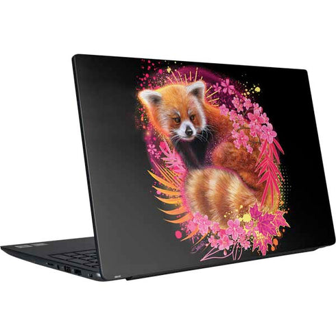 Red Panda with Flowers by Sheena Pike Dell Vostro Skin