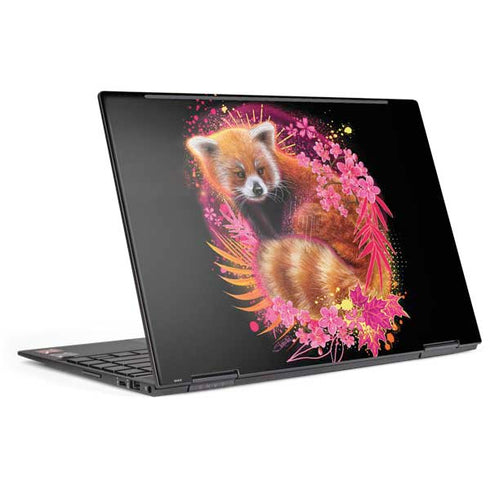 Red Panda with Flowers by Sheena Pike HP Envy Skin