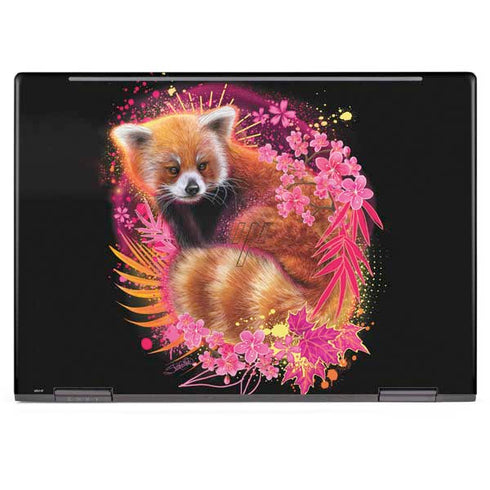 Red Panda with Flowers by Sheena Pike HP Envy Skin