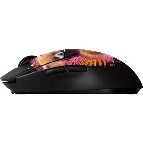 Red Panda with Flowers by Sheena Pike G Pro Wireless Gaming Mouse Skin
