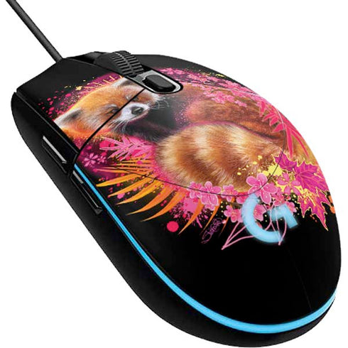Red Panda with Flowers by Sheena Pike G203 Prodigy RGB Wired Gaming Mouse Skin