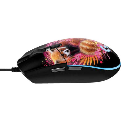 Red Panda with Flowers by Sheena Pike G203 Prodigy RGB Wired Gaming Mouse Skin