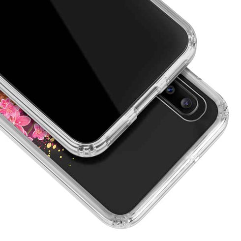 Red Panda with Flowers by Sheena Pike Galaxy A20 Clear Case
