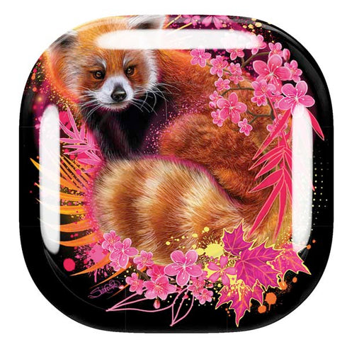 Red Panda with Flowers by Sheena Pike Galaxy Buds Pro Skin