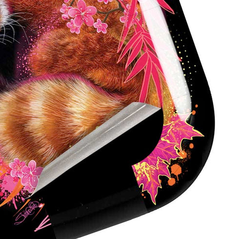 Red Panda with Flowers by Sheena Pike Galaxy Buds Pro Skin