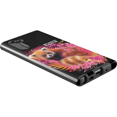 Red Panda with Flowers by Sheena Pike Galaxy Note 10 Pro Case