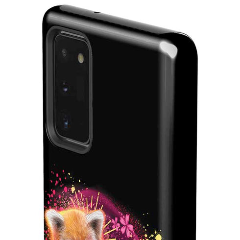 Red Panda with Flowers by Sheena Pike Galaxy Note20 5G Pro Case