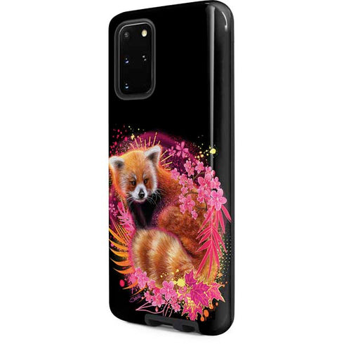 Red Panda with Flowers by Sheena Pike Galaxy S20 Plus Pro Case