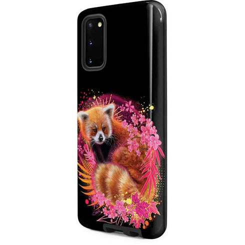 Red Panda with Flowers by Sheena Pike Galaxy S20 Pro Case
