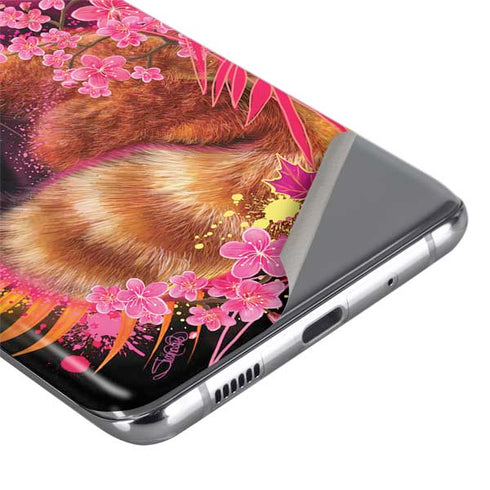 Red Panda with Flowers by Sheena Pike Galaxy S20 Ultra 5G Skin