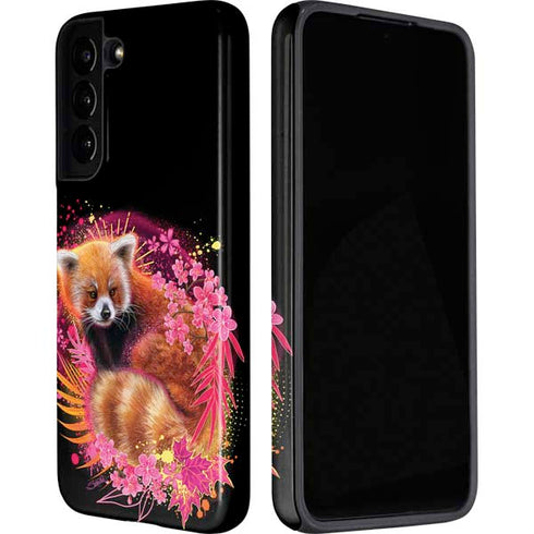 Red Panda with Flowers by Sheena Pike Galaxy S22 Pro Case