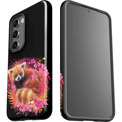 Red Panda with Flowers by Sheena Pike Galaxy S23 Pro Case