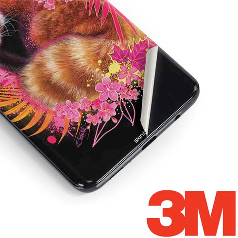 Red Panda with Flowers by Sheena Pike Galaxy S9 Skin