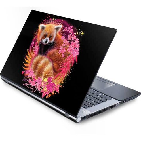 Red Panda with Flowers by Sheena Pike Generic Laptop Skin