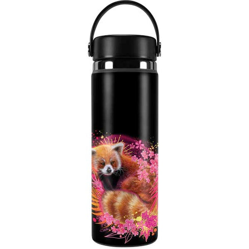 Red Panda with Flowers by Sheena Pike Hydro Flask 20oz Wide Mouth Skin