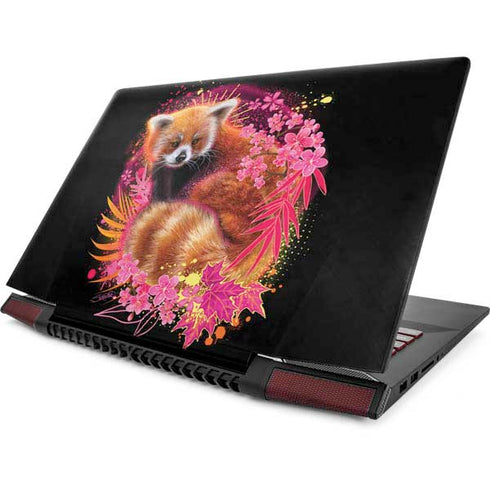 Red Panda with Flowers by Sheena Pike Lenovo IdeaPad Skin
