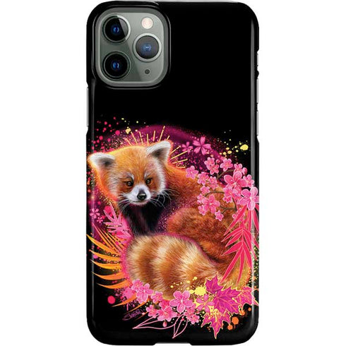 Red Panda with Flowers by Sheena Pike iPhone 11 Pro Lite Case