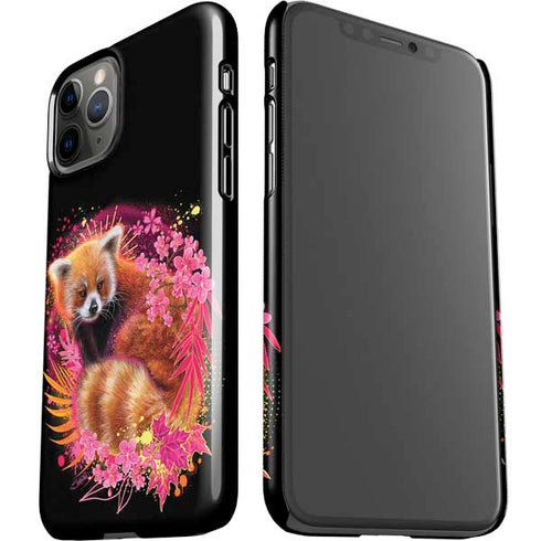Red Panda with Flowers by Sheena Pike iPhone 11 Pro Lite Case