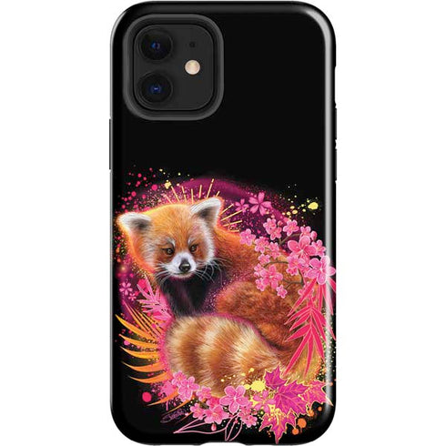 Red Panda with Flowers by Sheena Pike iPhone 12 Impact Case