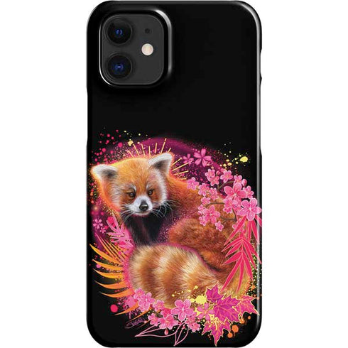 Red Panda with Flowers by Sheena Pike iPhone 12 Mini Lite Case