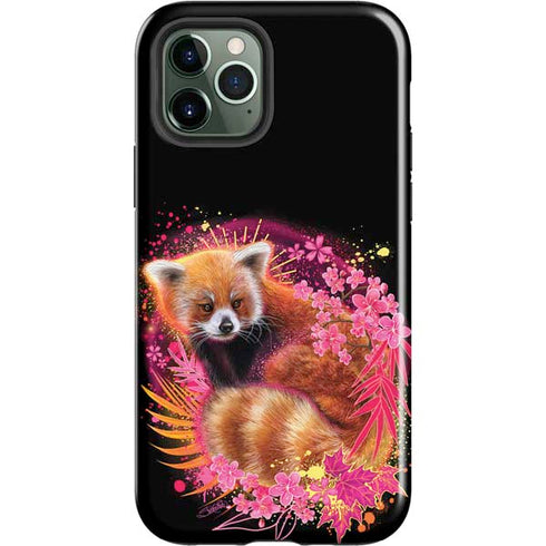 Red Panda with Flowers by Sheena Pike iPhone 12 Pro Impact Case