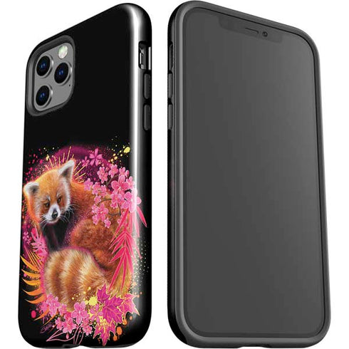 Red Panda with Flowers by Sheena Pike iPhone 12 Pro Impact Case