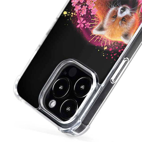 Red Panda with Flowers by Sheena Pike iPhone 14 Pro MagSafe Case
