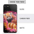 Red Panda with Flowers by Sheena Pike iPhone SE (2nd & 3rd Gen) Skin
