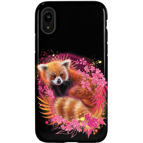 Red Panda with Flowers by Sheena Pike iPhone XR Pro Case
