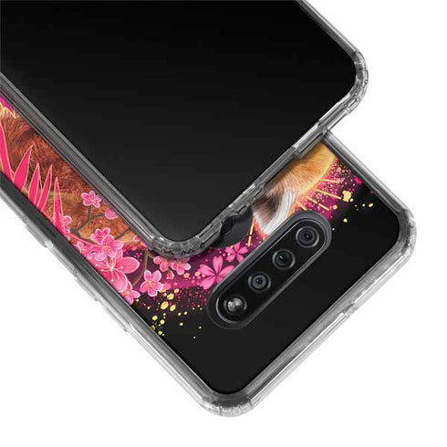 Red Panda with Flowers by Sheena Pike LG K51/Q51 Clear Case