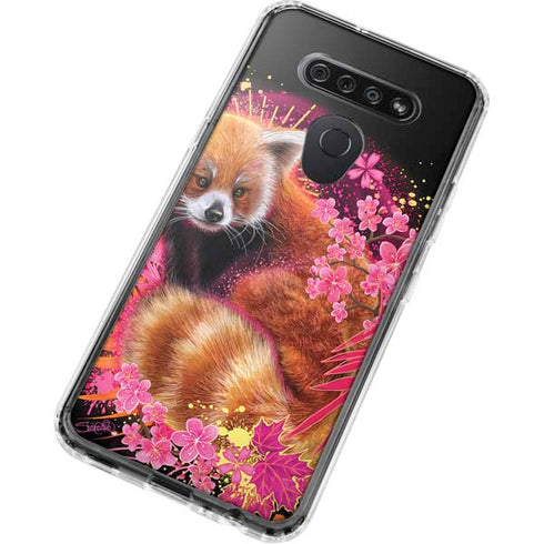 Red Panda with Flowers by Sheena Pike LG K51/Q51 Clear Case