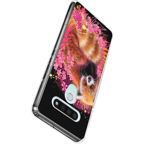 Red Panda with Flowers by Sheena Pike LG Stylo 6 Clear Case
