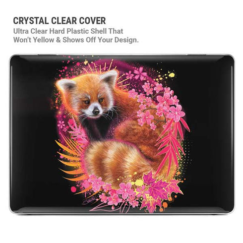 Red Panda with Flowers by Sheena Pike MacBook Pro 16in (2021-25) Case plus Skin