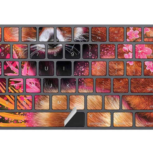 Red Panda with Flowers by Sheena Pike Magic Keyboard with Numeric Keypad Skin