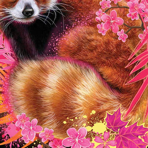 Red Panda with Flowers by Sheena Pike Moto E5 Play Skin