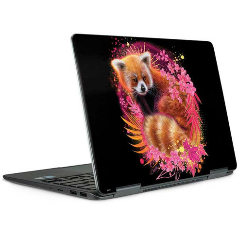 Red Panda with Flowers by Sheena Pike Notebook 9 Pro 13in (2017) Skin