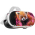 Red Panda with Flowers by Sheena Pike Oculus Quest 2 Skin