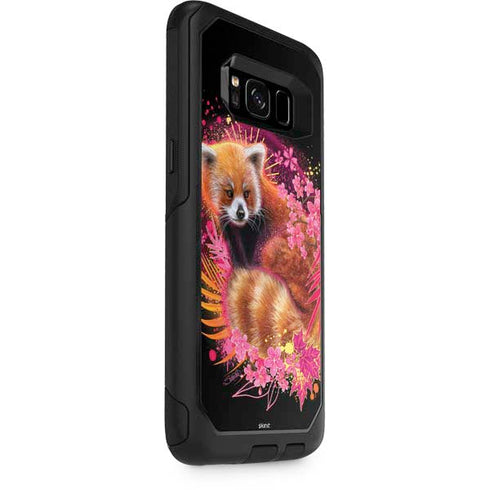 Red Panda with Flowers by Sheena Pike Otterbox Commuter Galaxy Skin