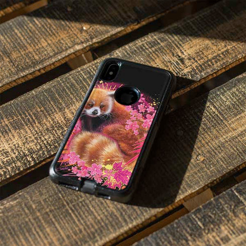 Red Panda with Flowers by Sheena Pike Otterbox Commuter iPhone Skin