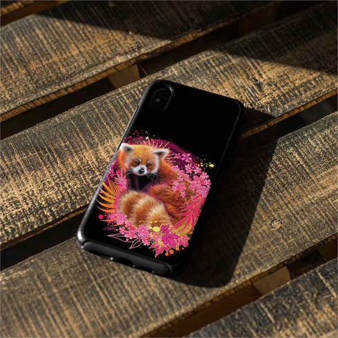 Red Panda with Flowers by Sheena Pike Otterbox Symmetry iPhone Skin