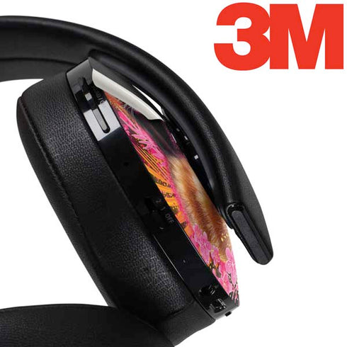 Red Panda with Flowers by Sheena Pike PlayStation 4 Gold Wireless Headset Skin