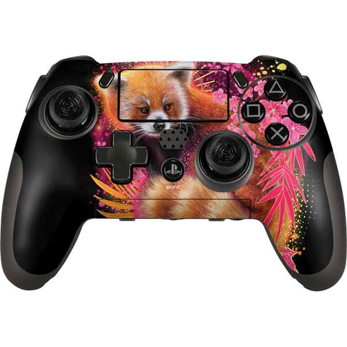 Red Panda with Flowers by Sheena Pike PlayStation Scuf Vantage 2 Controller Skin