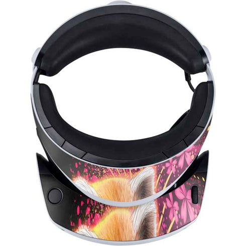 Red Panda with Flowers by Sheena Pike PlayStation VR2 Skin