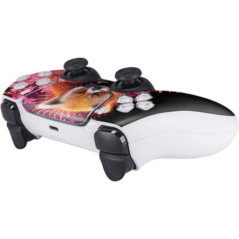 Red Panda with Flowers by Sheena Pike PS5 Controller Skin