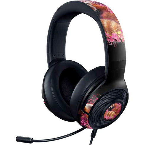 Red Panda with Flowers by Sheena Pike Razer Kraken X Skin