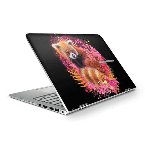 Red Panda with Flowers by Sheena Pike HP Spectre Skin